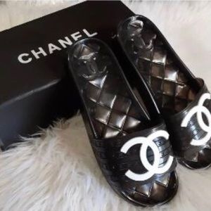 Chanel Jelly Slide Sandals